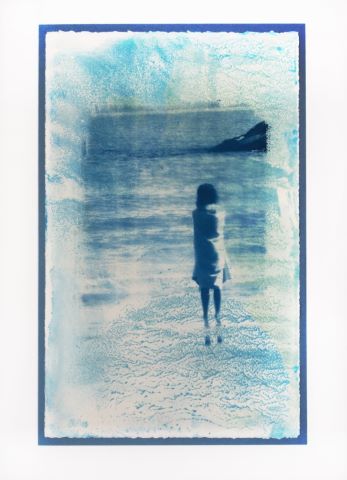 Abends am Strand  / 2015 - cyanotype, 50*70 cm