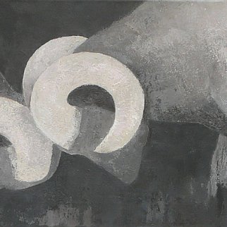 Bighornschafe   / 2011 - acrylic on canvas, 120*50 cm